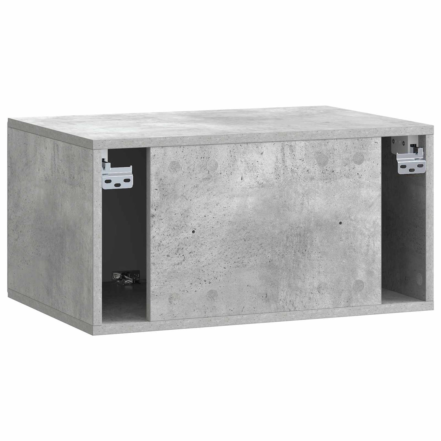 Wandbeugel TV-kast Betongrijs 59,5 x 41 x 30 cm Bewerkt hout
