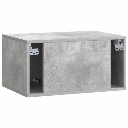 Wandbeugel TV-kast Betongrijs 59,5 x 41 x 30 cm Bewerkt hout