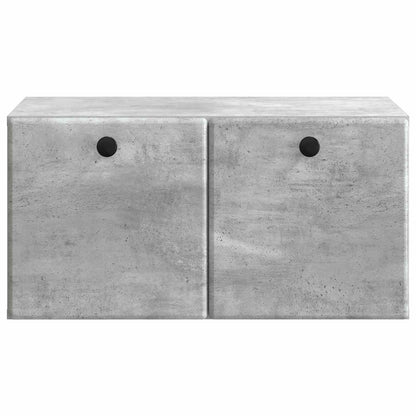 Wandbeugel TV-kast Betongrijs 59,5 x 41 x 30 cm Bewerkt hout