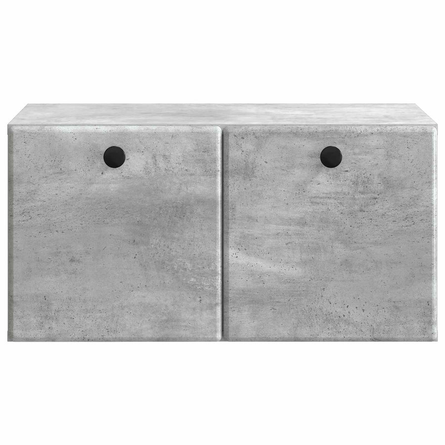 Wandbeugel TV-kast Betongrijs 59,5 x 41 x 30 cm Bewerkt hout