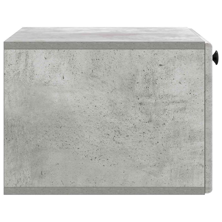 Wandbeugel TV-kast Betongrijs 59,5 x 41 x 30 cm Bewerkt hout