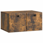 Wall bracket TV cabinet Smoked oak 59.5 x 41 x 30 cm Engineered wood