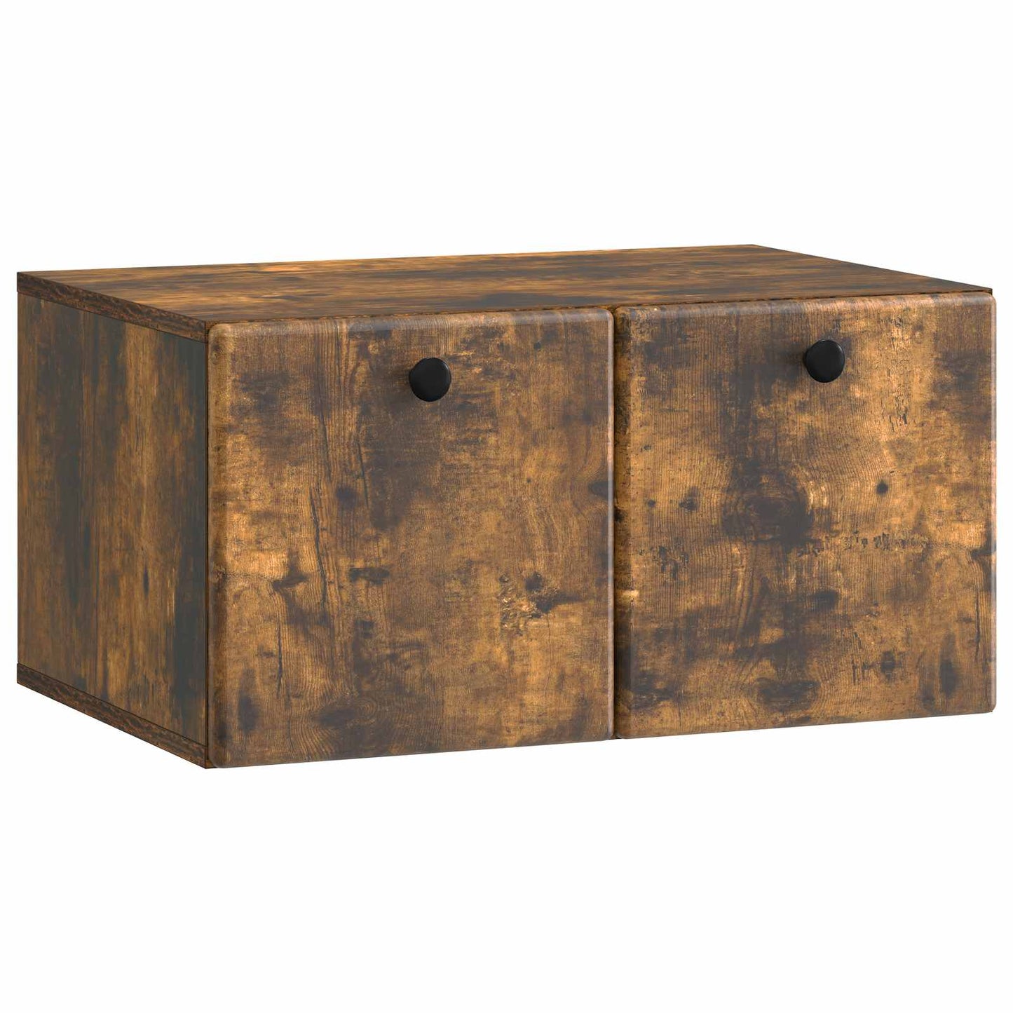 Wandbeugel TV-kast Gerookt eiken 59,5 x 41 x 30 cm Bewerkt hout