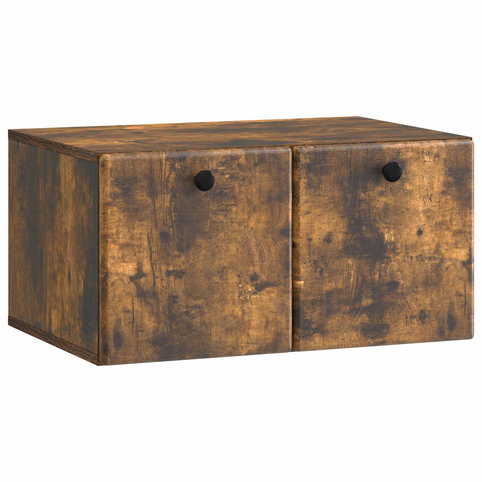 Wandbeugel TV-kast Gerookt eiken 59,5 x 41 x 30 cm Bewerkt hout