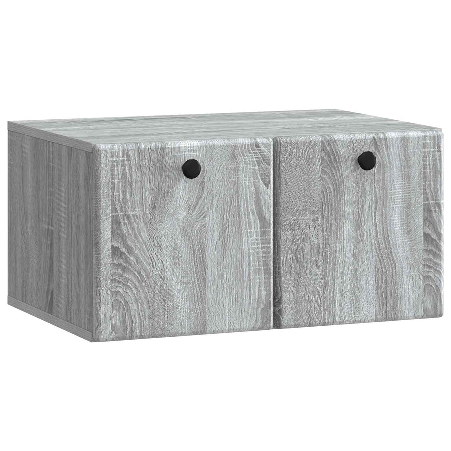 Wandbeugel TV-kast Grijs sonoma 59,5 x 41 x 30 cm Bewerkt hout