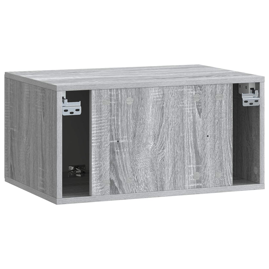 Wandbeugel TV-kast Grijs sonoma 59,5 x 41 x 30 cm Bewerkt hout
