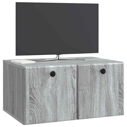 Wandbeugel TV-kast Grijs sonoma 59,5 x 41 x 30 cm Bewerkt hout