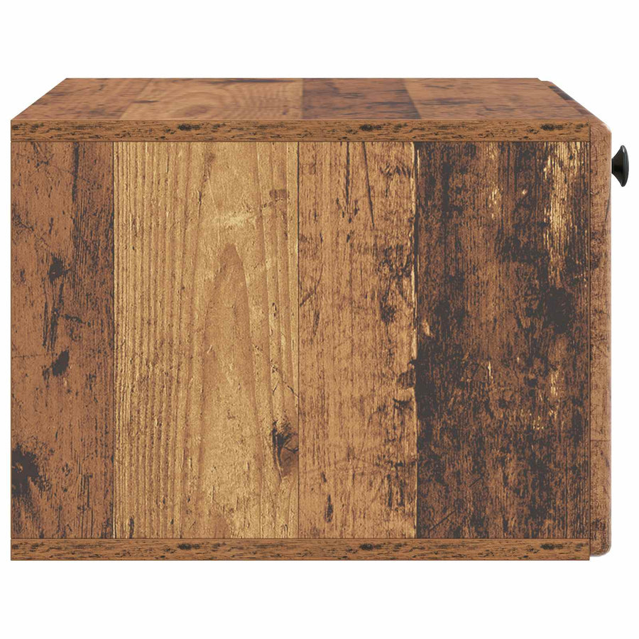 Wandbeugel TV-kast Oud hout 59,5 x 41 x 30 cm Bewerkt hout