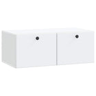 Tv-kast 78,5x41x30 cm wit bewerkt hout muurmontage