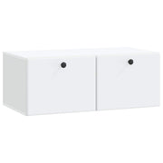 Tv-kast 78,5x41x30 cm wit bewerkt hout muurmontage