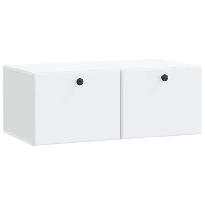 Wandbeugel TV-kast 78,5 x 41 x 30 cm Wit Bewerkt hout