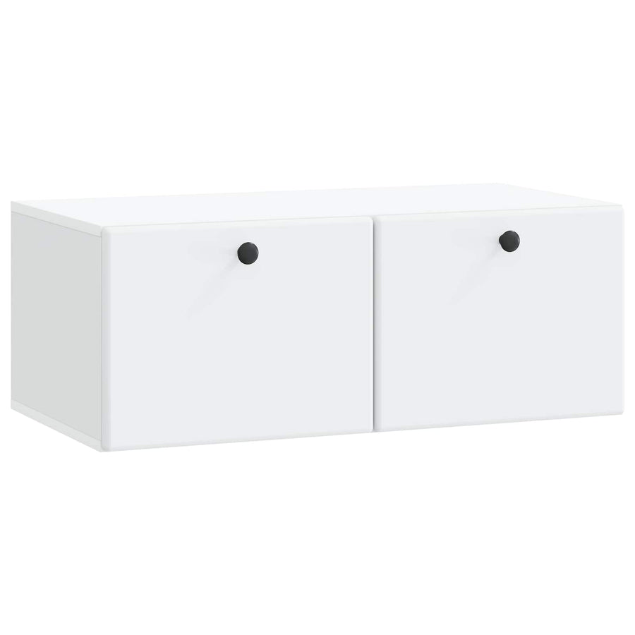 Wandbeugel TV-kast 78,5 x 41 x 30 cm Wit Bewerkt hout