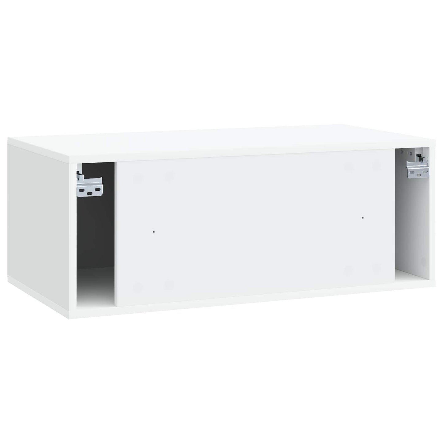 Wandbeugel TV-kast 78,5 x 41 x 30 cm Wit Bewerkt hout