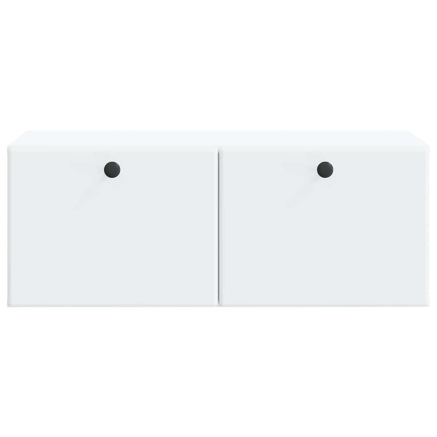 Wandbeugel TV-kast 78,5 x 41 x 30 cm Wit Bewerkt hout