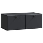Wandkast tv meubel 78,5x41x30 cm zwart bewerkt hout