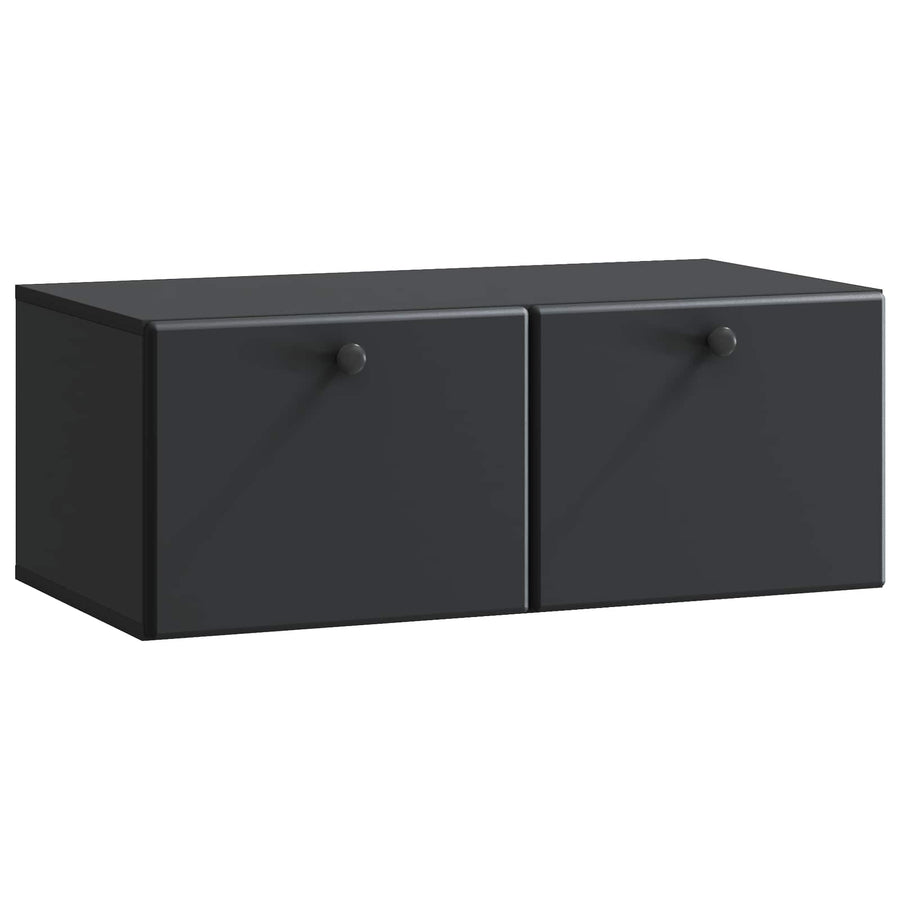 Wandbeugel TV-kast Zwart 78,5 x 41 x 30 cm Bewerkt hout