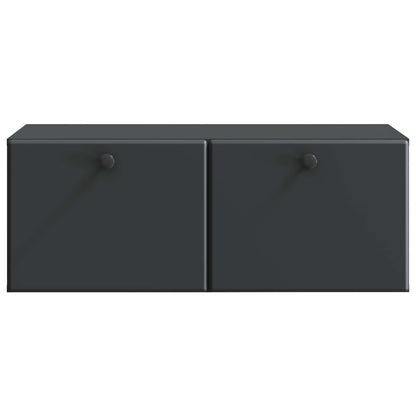 Wandbeugel TV-kast Zwart 78,5 x 41 x 30 cm Bewerkt hout