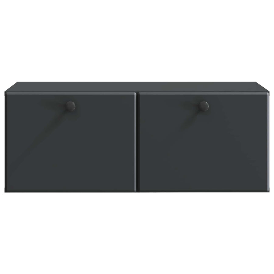 Wandbeugel TV-kast Zwart 78,5 x 41 x 30 cm Bewerkt hout