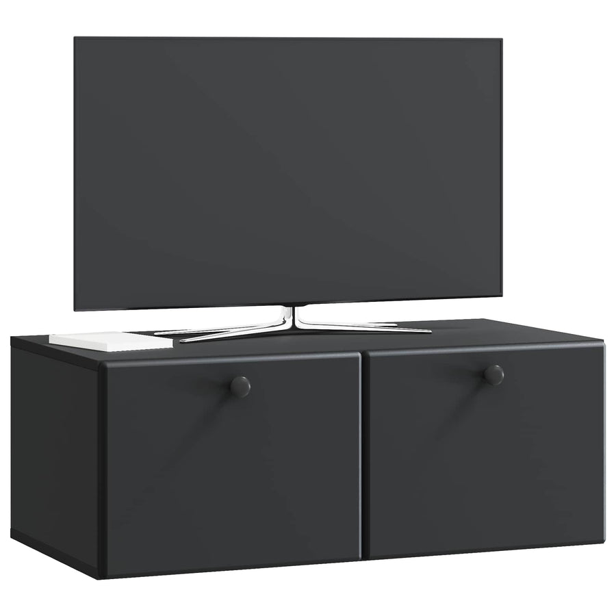 Wandbeugel TV-kast Zwart 78,5 x 41 x 30 cm Bewerkt hout