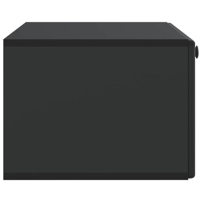 Wandbeugel TV-kast Zwart 78,5 x 41 x 30 cm Bewerkt hout