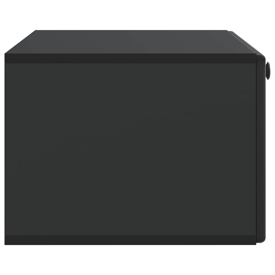Wandbeugel TV-kast Zwart 78,5 x 41 x 30 cm Bewerkt hout