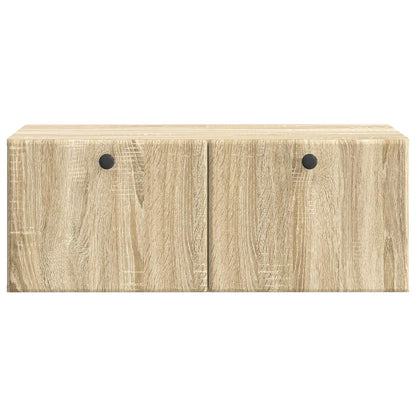 Wandbeugel TV-kast Sonoma Eiken 78,5 x 41 x 30 cm Bewerkt hout