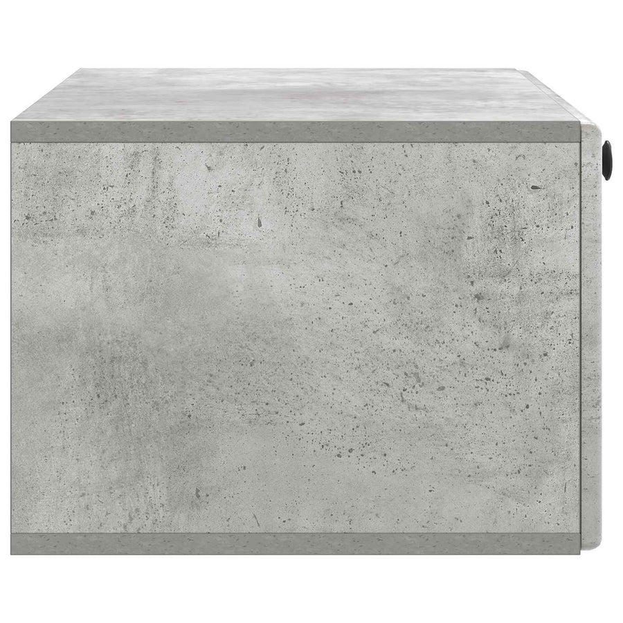 Wandbeugel TV-kast Betongrijs 78,5 x 41 x 30 cm Bewerkt hout