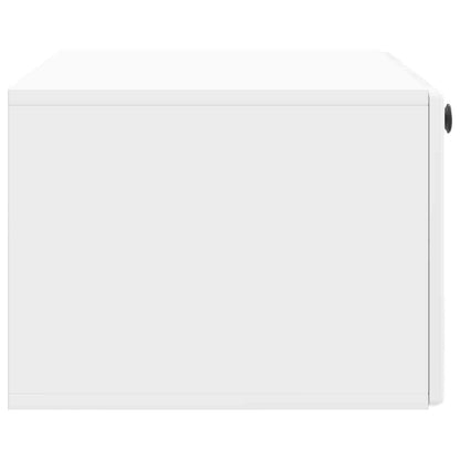 Wandbeugel TV-kast Hoogglans Wit 78,5 x 41 x 30 cm Bewerkt hout