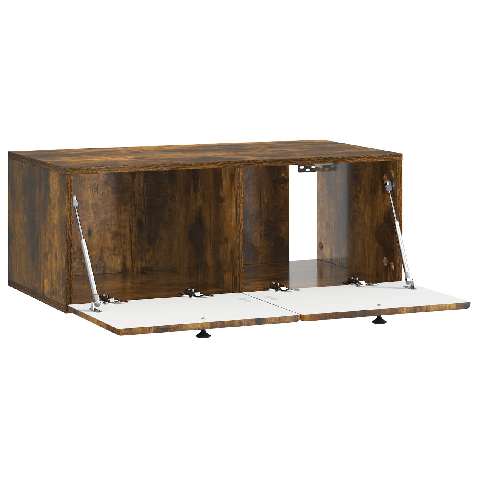 Wandbeugel TV-kast Gerookt eiken 78,5 x 41 x 30 cm Bewerkt hout