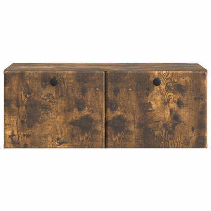 Wandbeugel TV-kast Gerookt eiken 78,5 x 41 x 30 cm Bewerkt hout