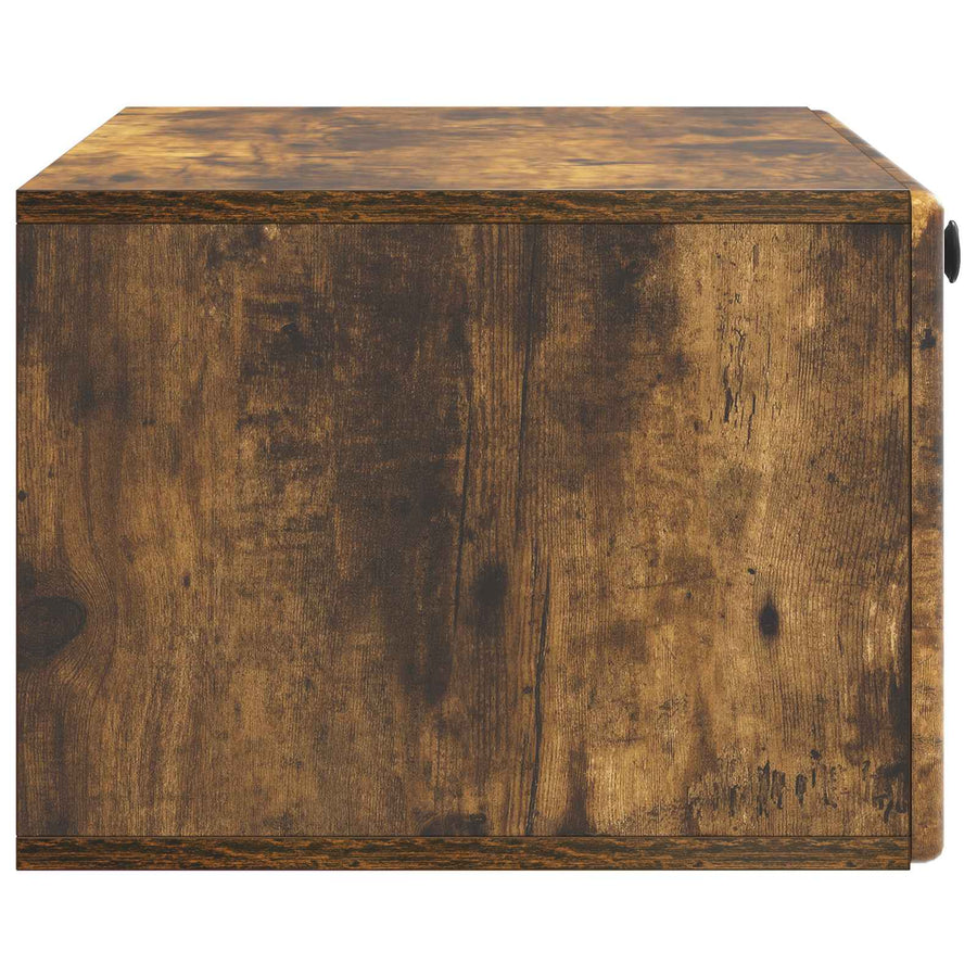 Wandbeugel TV-kast Gerookt eiken 78,5 x 41 x 30 cm Bewerkt hout