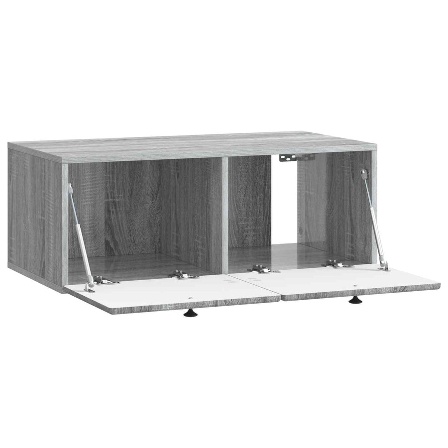 Wandbeugel TV-kast Grijs sonoma 78,5 x 41 x 30 cm Bewerkt hout