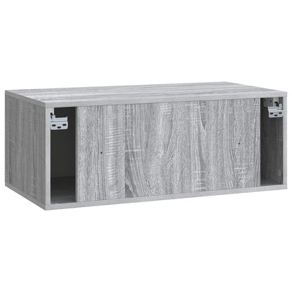 Wandbeugel TV-kast Grijs sonoma 78,5 x 41 x 30 cm Bewerkt hout