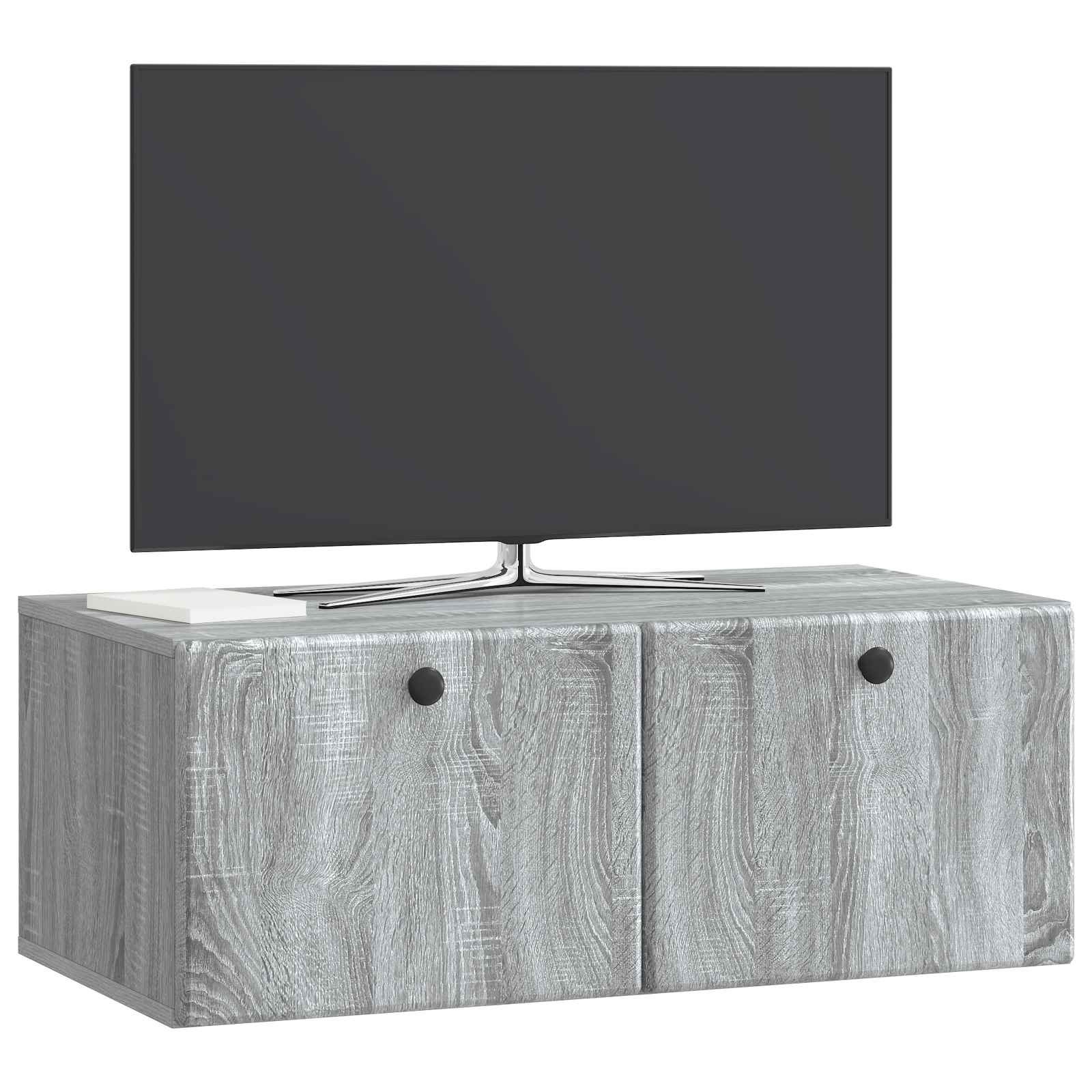 Wandbeugel TV-kast Grijs sonoma 78,5 x 41 x 30 cm Bewerkt hout