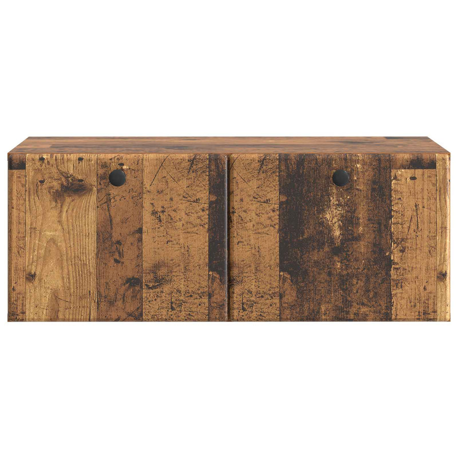 Wandbeugel TV-kast Oud hout 78,5 x 41 x 30 cm Bewerkt hout