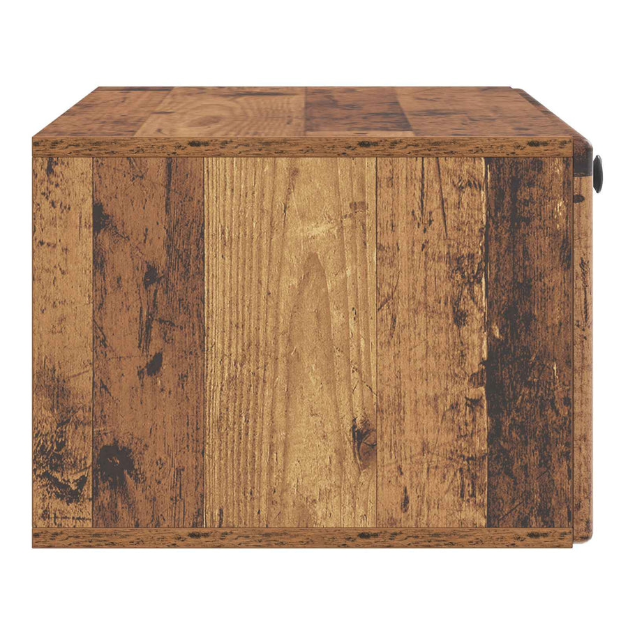 Wandbeugel TV-kast Oud hout 78,5 x 41 x 30 cm Bewerkt hout