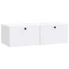 Tv-kast 98x41x30 cm wit bewerkt hout muurmontage