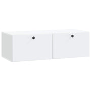 Tv-kast 98x41x30 cm wit bewerkt hout muurmontage