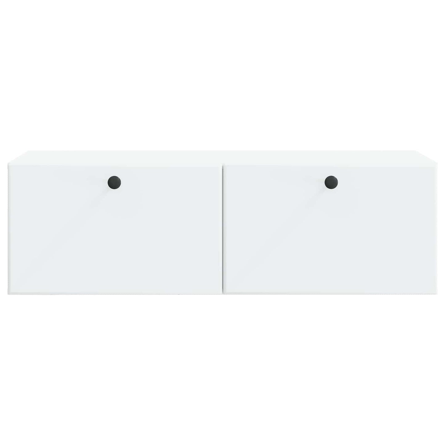 Wandbeugel TV-kast 98 x 41 x 30 cm Wit Bewerkt hout