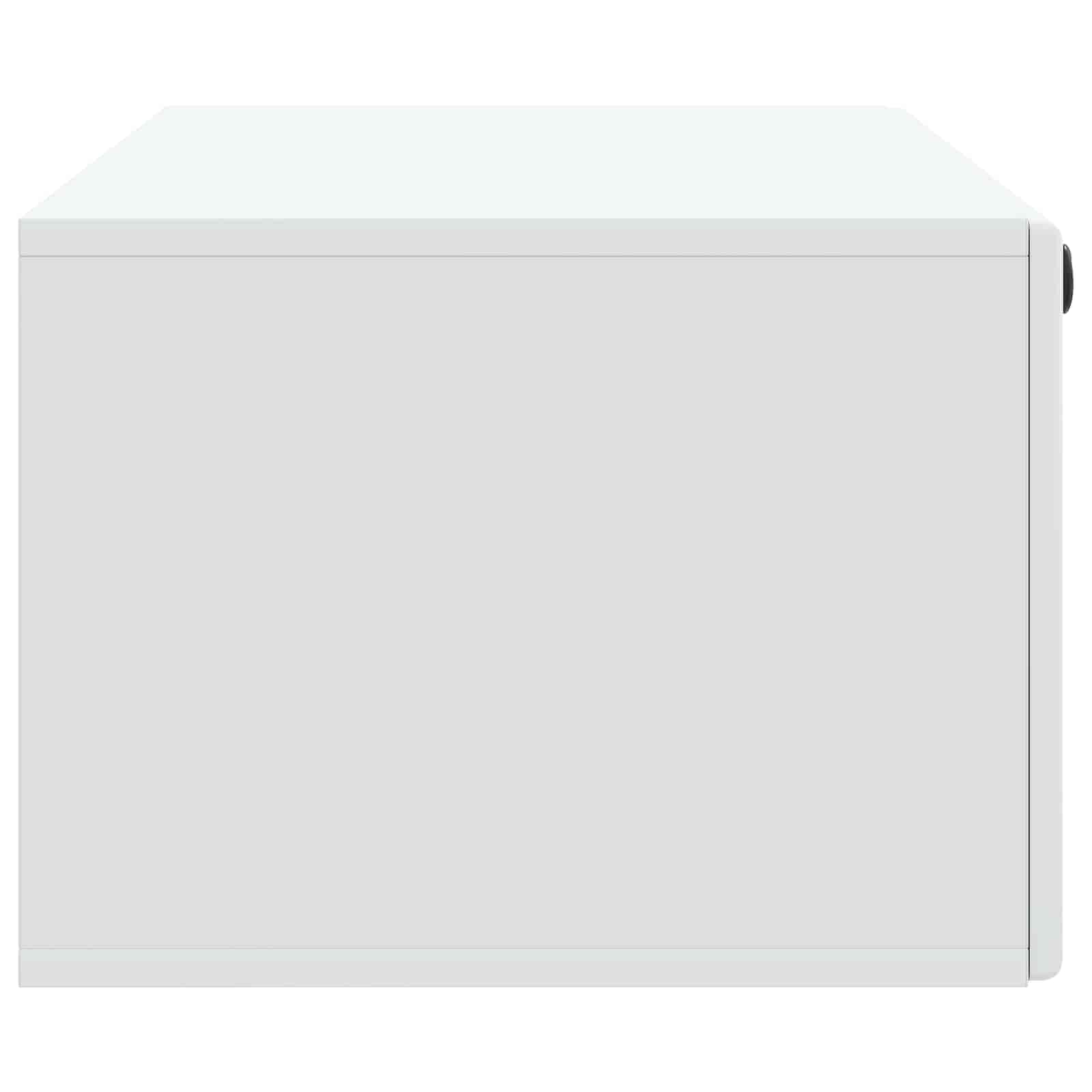 Wandbeugel TV-kast 98 x 41 x 30 cm Wit Bewerkt hout