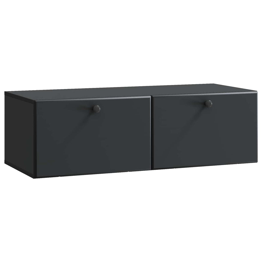 Wandbeugel TV-kast Zwart 98 x 41 x 30 cm Bewerkt hout