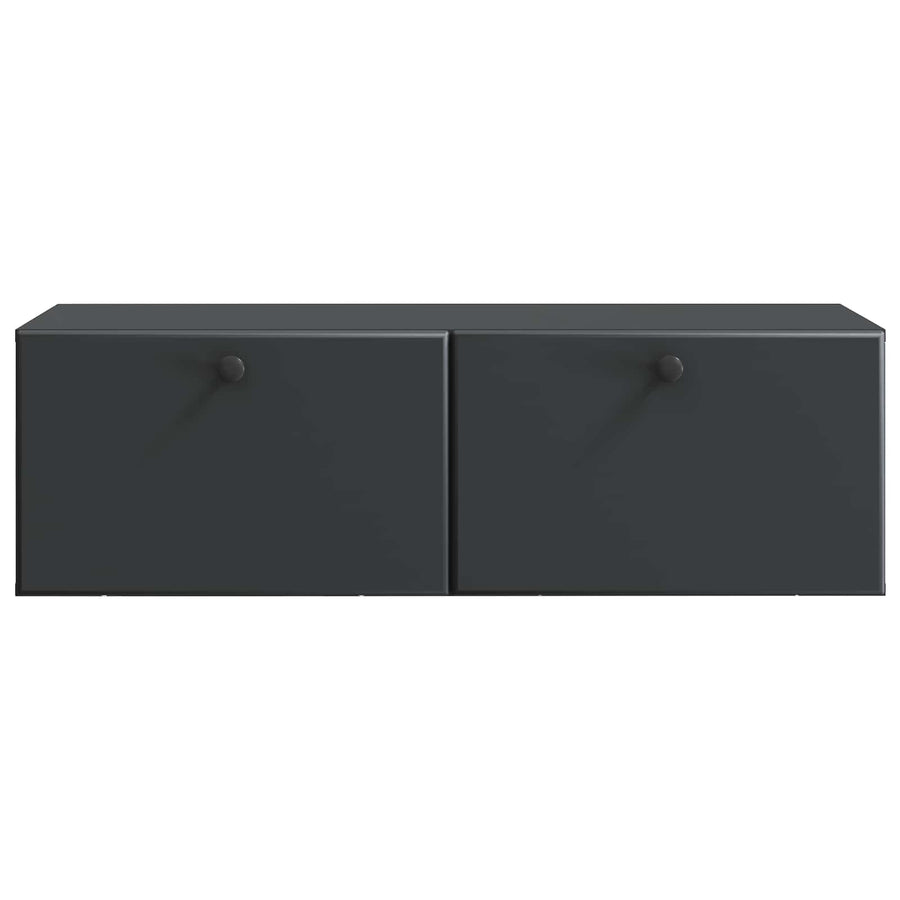 Wandbeugel TV-kast Zwart 98 x 41 x 30 cm Bewerkt hout