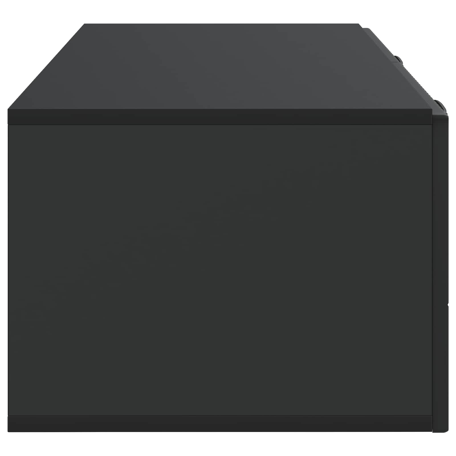 Wandbeugel TV-kast Zwart 98 x 41 x 30 cm Bewerkt hout