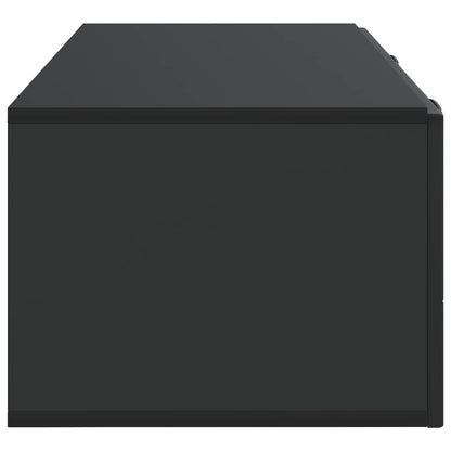 Wandbeugel TV-kast Zwart 98 x 41 x 30 cm Bewerkt hout