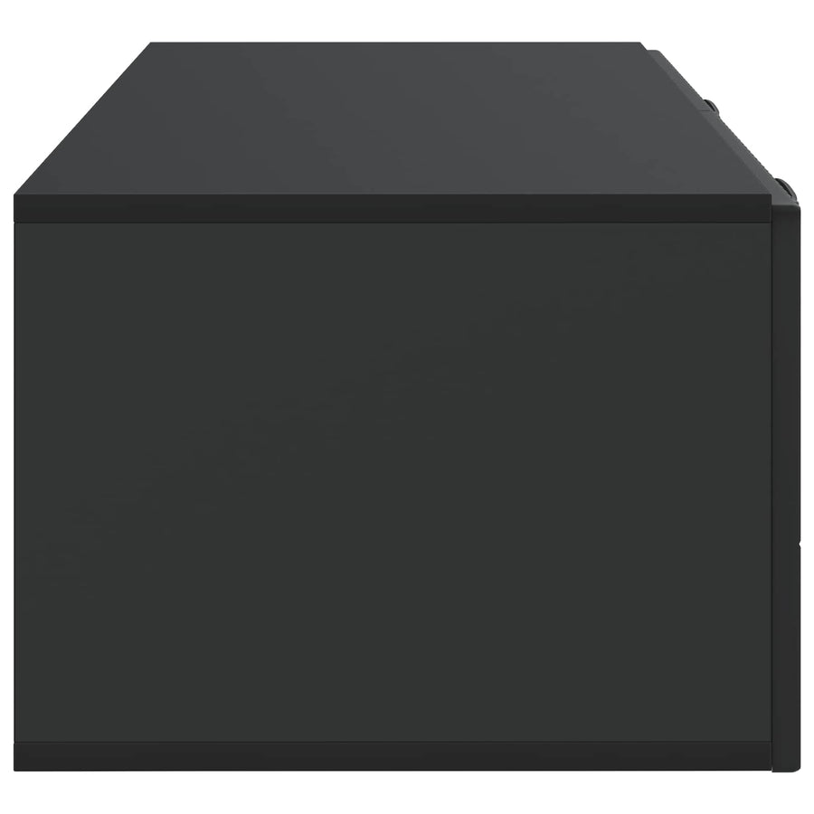 Wandbeugel TV-kast Zwart 98 x 41 x 30 cm Bewerkt hout
