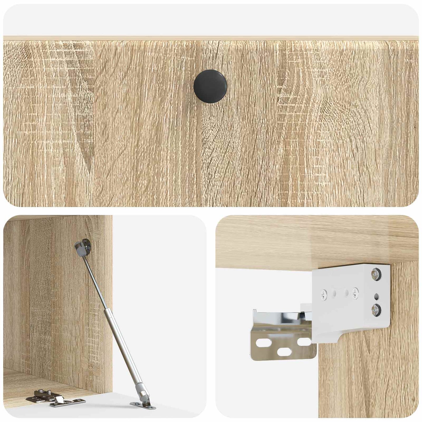 Wandbeugel TV-kast Sonoma Eiken 98 x 41 x 30 cm Bewerkt hout