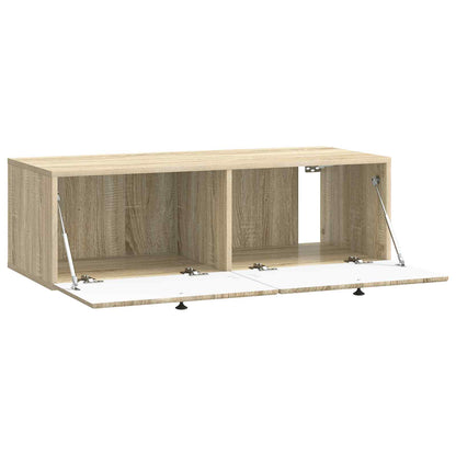 Wandbeugel TV-kast Sonoma Eiken 98 x 41 x 30 cm Bewerkt hout