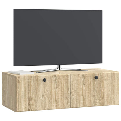 Wandbeugel TV-kast Sonoma Eiken 98 x 41 x 30 cm Bewerkt hout