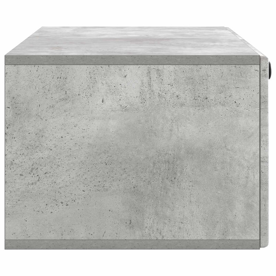 Wandbeugel TV-kast Betongrijs 98 x 41 x 30 cm Bewerkt hout