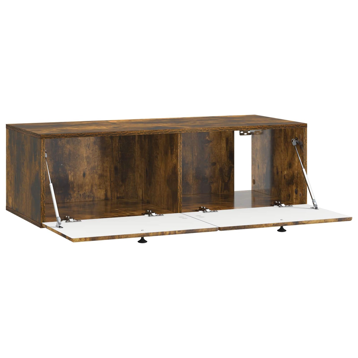 Wandbeugel TV-kast Gerookt eiken 98 x 41 x 30 cm Bewerkt hout